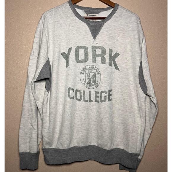 Champion 🏛️ “York College Pennsylvania” Crewneck Sweatshirt – Size L - Picture 1 of 5